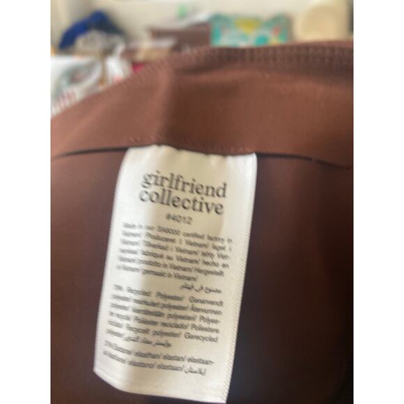 NWT Girlfriend Collective High Waist Capri Leggings Chocolate Brown Earth S - Picture 7 of 8